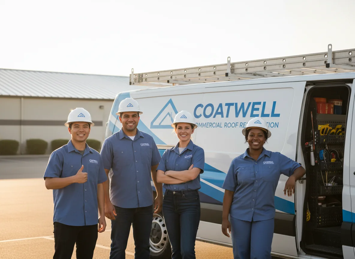 Commercial roof coating company in Shirley, IL
